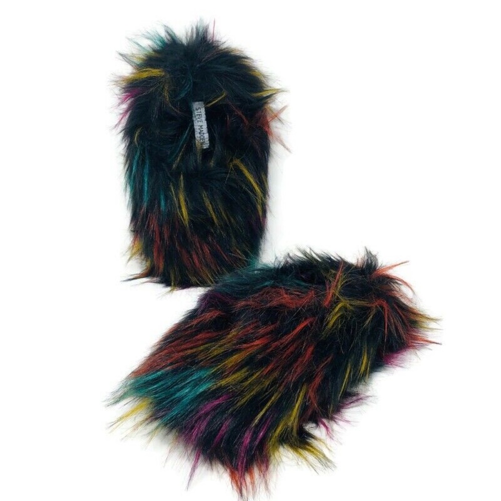 COPY - Steve Madden Fuzzy Bright Mule